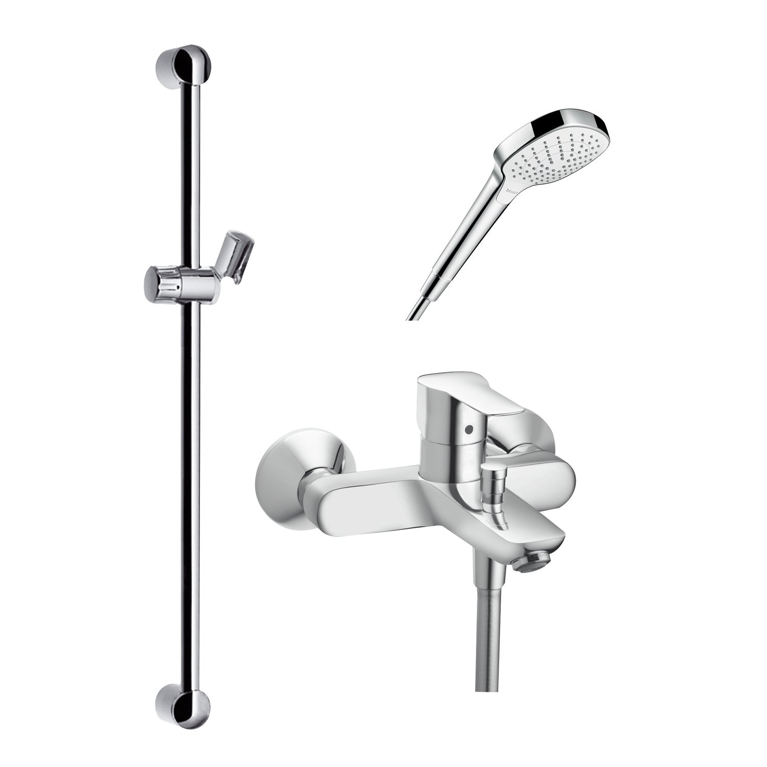 hansgrohe 汉斯格雅 柯洛玛select100 按键式三出水手持 节水型淋浴